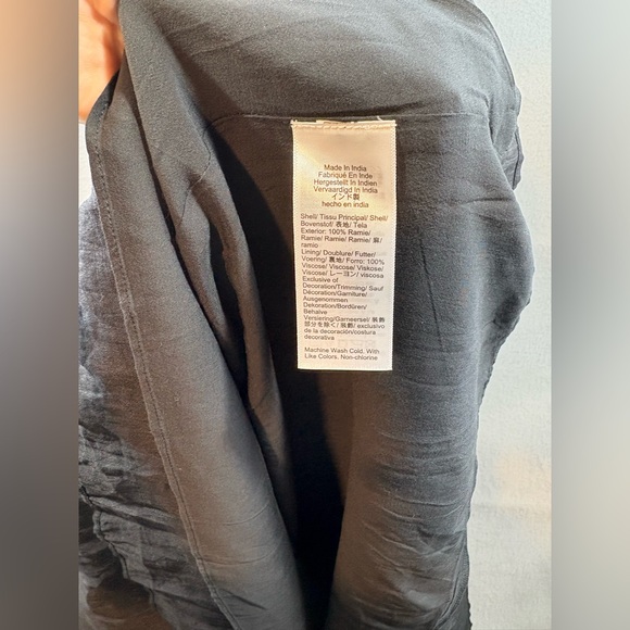 NWT J.crew Strapless Ravenna black Ramie dress Size Small - Picture 5 of 7